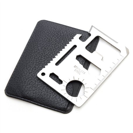 Ganzoo Outil de survie multifonction au format carte de crédit