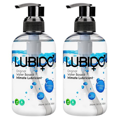 Lubido Gel Lubrifiant Intime Original à Base d'Eau Sans Paraben - 250ml (Lot de 2)