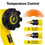 Carehabi Decapeur Thermique 2000W, Pistolet à Air Chaud 50℃- 600℃ avec Température Réglable, 4 Buses, Spatule et Grattoir à Main