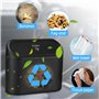 Zhufas Poubelle de voiture avec couvercle, mini poubelle universelle avec 40 sacs poubelles, poubelle pour voiture, accessoires