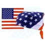Foulard bandana USA drapeau américain - 55 cm x 55 cm - Moto biker country vintage tendance