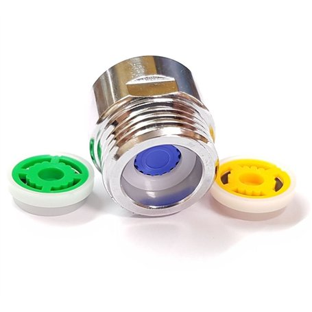 PEPTE Douche limiteur de réducteur de débit réglé - jusqu'à 70% d'économie d'eau 4 l/min Multicolore