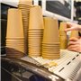 SPARKLERS CLUB Lot de 100 Gobelets 18cl / 6oz Jetables en Carton Kraft 100% Biodégradable - Gobelet à café en papier 180ml Thé e