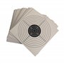 ADCHOP Cibles 14 x 14 cm Lot de 100 pièces en Carton de 6 g pour tir au Blanc : Airsoft, Air comprimé, Perdigon Balin. Normes po