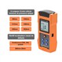 QIIRUN 2 en 1 Testeur de fibre optique alimenté par batterie rechargeable Compteur de puissance optique -70~+10dBm avec localisa