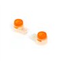 50Pcs Connecteurs épissure UY câble bouton transparent orange hermétique