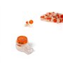50Pcs Connecteurs épissure UY câble bouton transparent orange hermétique