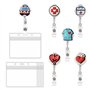 6 Pièces Porte Badge Infirmiere Badge Infirmiere Porte-badges avec Clip Rétractable Badge Infirmiere Personnalisé Attache Badge