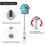 6 Pièces Porte Badge Infirmiere Badge Infirmiere Porte-badges avec Clip Rétractable Badge Infirmiere Personnalisé Attache Badge 