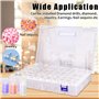 75 Logements Boîtes de Rangement Pour Peinture Diamantée Paquets,Amovible en Plastique Boîte De Diamant Broderie à Compartimen,5