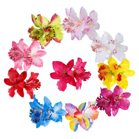 Fleur Clip Dendrobium Orchidée Pince à Cheveux Pour Mariage Nuptiale Beach Décoration de Fête Hair Barrette pour les Femmes Fill