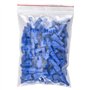 Heschen Lot de 100 bornes de câble femelles en vinyle entièrement isolées 6,3 x 0,8 mm pour 1,5-2,5 mm² (16-14 AWG) Bleu