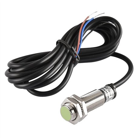 Heschen PR12-2DN Capteur de proximité inductif cylindrique DC 12-24 V 3 fils NPN NO (normalement ouvert) CE