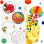 LOHAME 7pcs Accessoires de Costume de Clown Perruque de Clown Nez de Clown Gants rouges Cravate Papillon blanchepour Carnaval Ci