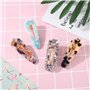 12 Pièces Pinces à Cheveux en Résine Acrylique Clips à Cheveux d’Alligator Géométrique Barrettes Colorées en Acryliques pour Acc