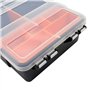 Boîte de rangement pour outils en plastique, boîte pour organisateur portable imperméable et imperméable avec compartiment sépar