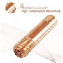 Lot de 18 buses de soudage MIG 0,8 mm/1 mm/1,2 mm Buse d'alimentation pour machine à souder MIG/MAG 15AK - Kit de buses conductr