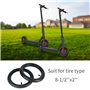 Surplex 2 Pneus Trottinette Electrique avec 2 Leviers 8 1/2 Chambres à Air pour Xiaomi M365/Pro Pneu Accessoire Avant/Arrière Pn