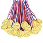 Sporgo Lot de 100 médailles d'or pour enfants : médailles d'or gagnantes