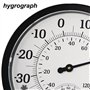 Nizirioo Grand thermomètre d'extérieur 2 en 1 - Analogique - 2 en 1 - Thermomètre extérieur de 25,4 cm avec hygromètre - Thermom