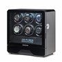 BARRINGTON Remontoir Automatique pour 6 Montres en Noir Boîte de Remontoir Premium avec Moteur Super Silencieux Écran Digital LE