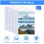 Pack de 50 Housses A4 pour Photos avec 200 Compartiments pour Classeurs 2/3/4 Anneaux, pochette plastique carte avec 2 Compartim
