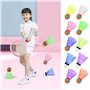 MEMOFYND Lot de 20 badmintons en plastique colorés, légers et durables, pour l'intérieur et l'extérieur, convient pour le sport,