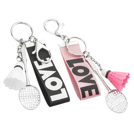 2 Mini Pendentifs De Badminton