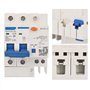 DZ47LE-32 2P + 2 C16 230V 16A 6KA Disjoncteur miniature Protection résiduelle 30MA Courant résiduel du disjoncteur