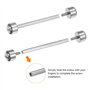 sourcing map 2pcs Montre Vis Tube Tige 22mm Intérieur Dia Acier Inoxydable Acier Montre Bracelet Épingles, Argent Ton