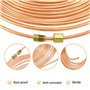 AXILYZE Tuyau de frein en acier avec revêtement en cuivre de 10 m de 1,9 m - Kit de conduites de frein de rechange automobile av