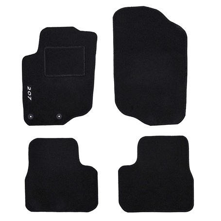 Lupex Shop TPMIS2FIX_207 Tapis de Voiture en Moquette avec 2 Clips de Fixation