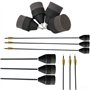 POFET 10pcs Mousse éponge Pointes de flèche Pointes de sécurité Souples Conseils de Pointe pour tir à l'arc Chasse Pratique CS J