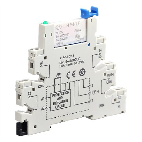 POFET Relais de rechange Hongfa HF41F PCB 5 broches 6-24 V AC/DC 6 A 41F-1Z-C2-1 Accessoires industriels