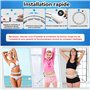 LETAO Smart Hula Hoop pneus Adultes et débutants, 16 pneus Hoola Hoop réglables pour Le Poids