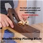 Lame de Rabot à Main HSS, Lame de Raboteuse Manuelle, Raboteuse en Bois à Grande Vitesse en Acier Outil à Bois avec Lame à Rabot