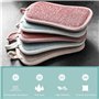 JJiaoLinin Lot de 4 Eponge Reutilisable Lavable de Cuisine,Éponge Microfibre,Anti Rayure et Multi-Surfaces,pour Nettoyer la Vais