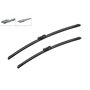 Bosch Balais d'Essuie–Glace Plats Aerotwin A966S, Longueur: 600mm/530mm – 1 Paire de Balais avant