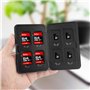 Newpop Boîte de Rangement pour Cartes Mémoire, Étui pour Carte Étanche, Porte-Cartes en Aluminium Résistance aux Chocs Compatibl