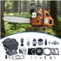 AUMEL 50mm Kit Piston Cylindre Piston 12mm pour le Stihl MS440 044, écrou de goujon de barre de tronçonneuse, remplacer 1128 020