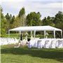 Tente de Réception Jardin avec 8 Bâches Amovibles pour Fête/Mariage/BBQ