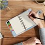 Recharge A7 pour agenda Filofax, 11 styles au choix, 6 trous/100 g/m², 12 x 8 cm, Harphia Dot Matrix