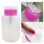 Distributeurs de Pompe de Dissolvant de Vernis à Ongles,4 Pièces 150ml Transparent Flacon Pompe Vide Bouteille en Plastique Vide
