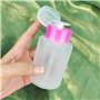 Distributeurs de Pompe de Dissolvant de Vernis à Ongles,4 Pièces 150ml Transparent Flacon Pompe Vide Bouteille en Plastique Vide