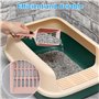 Pelle Litiere Chat 2 Pièces Pelle à Litière pour Chat Pelle Profonde Chat Litière Scoop Pelle Plastique Chat Scoop de LitièRe Pe