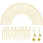 PH PandaHall 200pcs 20mm Clous Tête Ronde Broches de Tête en Laiton