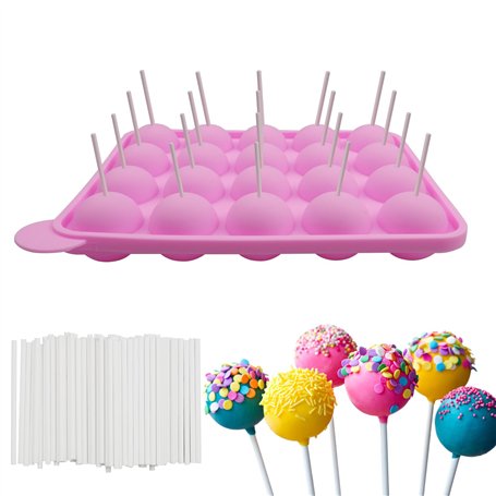 Mytayt Moule à Lollipop en Silicone - 20 Bacs Pour Sucettes