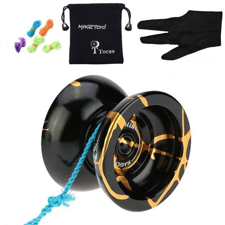 Authentique Magic Yoyo Pro Yo-yos N11 Yo Yo irréprochable avec Sac de Jouet en Aluminium à 12 Cordes pour Enfant Adultes