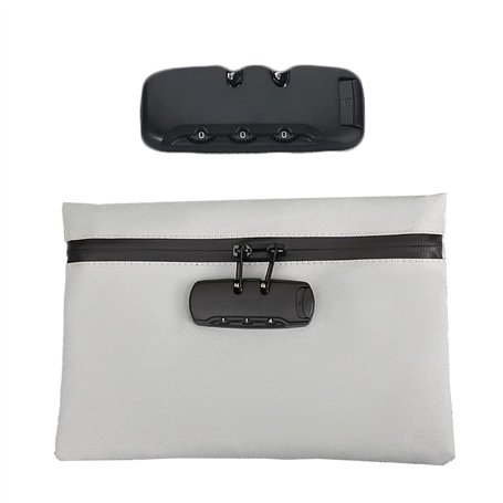 Sac ignifuge et étanche avec serrure