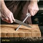 SWYSH Aiguiseur de couteaux en acier professionnel 20,3 cm – Tige d'affûtage de couteaux pour aiguiser les couteaux de cuisine –